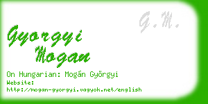 gyorgyi mogan business card
